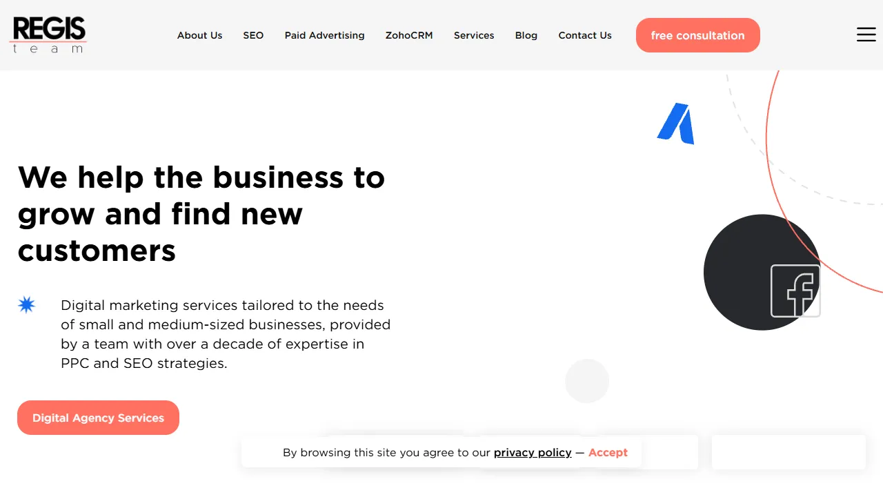 Screenshot of RegisTeam