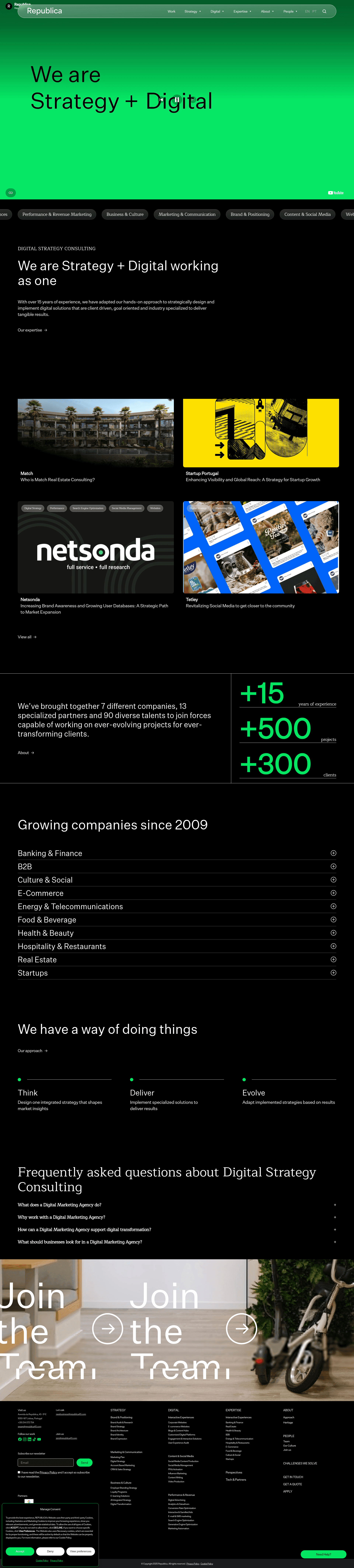 Republica website screenshot