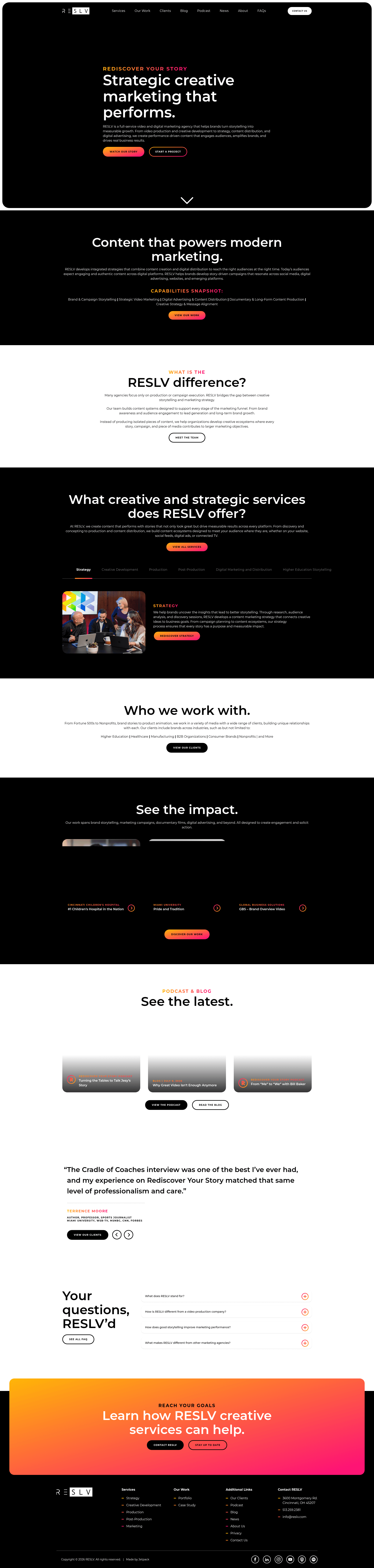 Reslv website screenshot