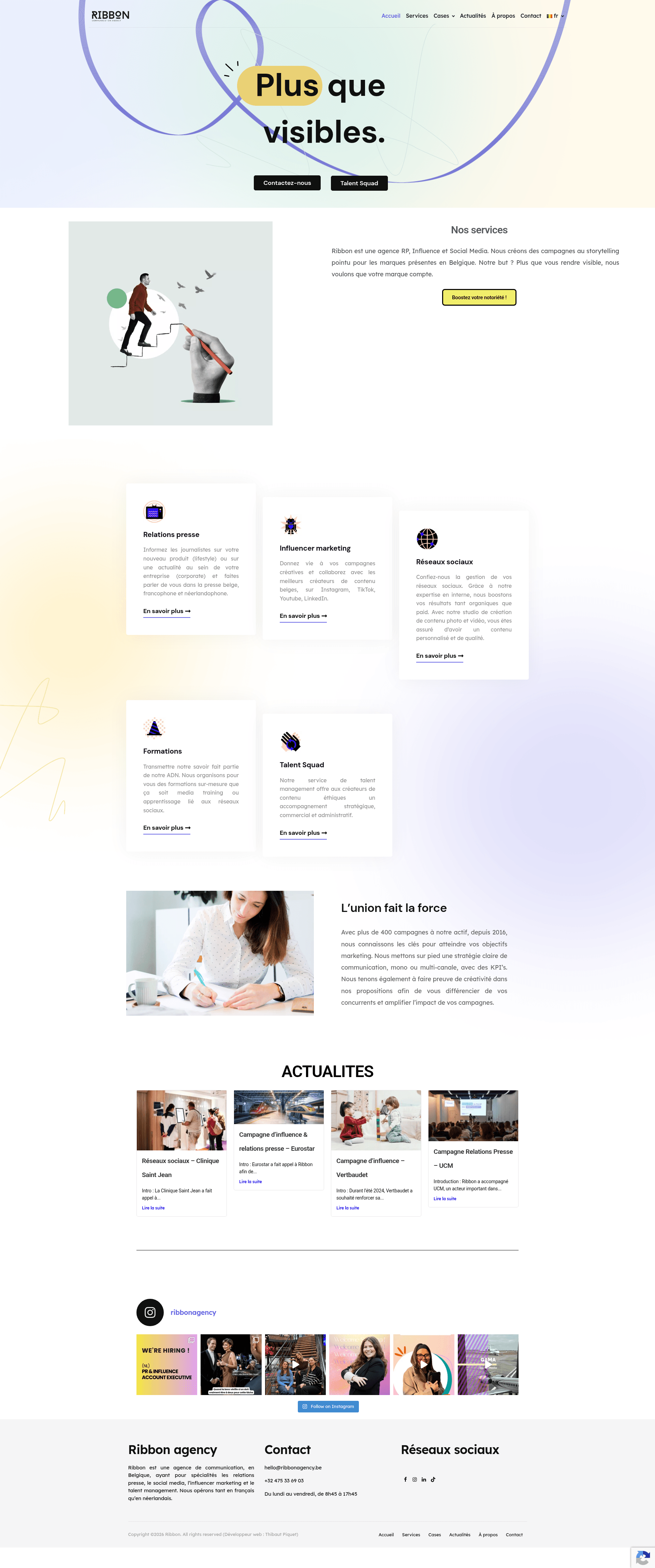 Ribbon website screenshot