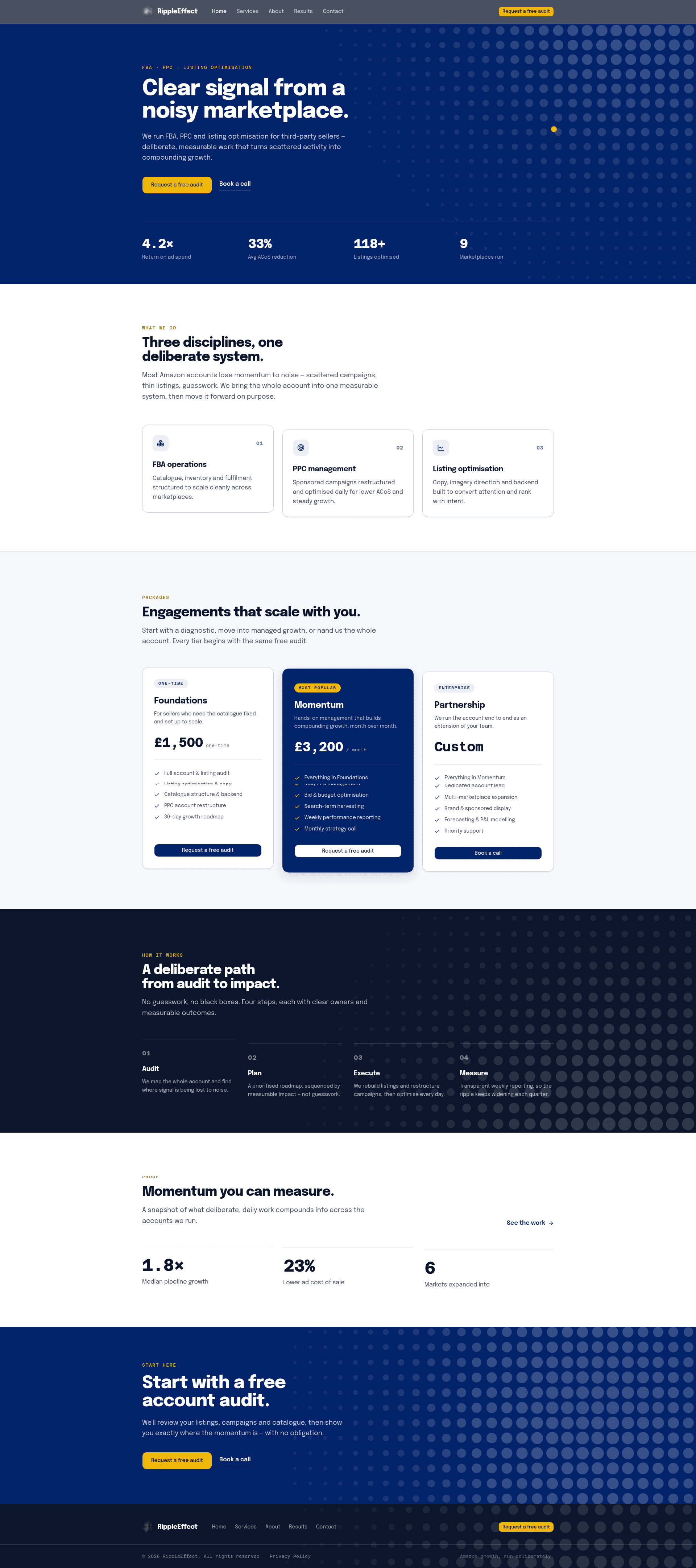 RippleEffect website screenshot
