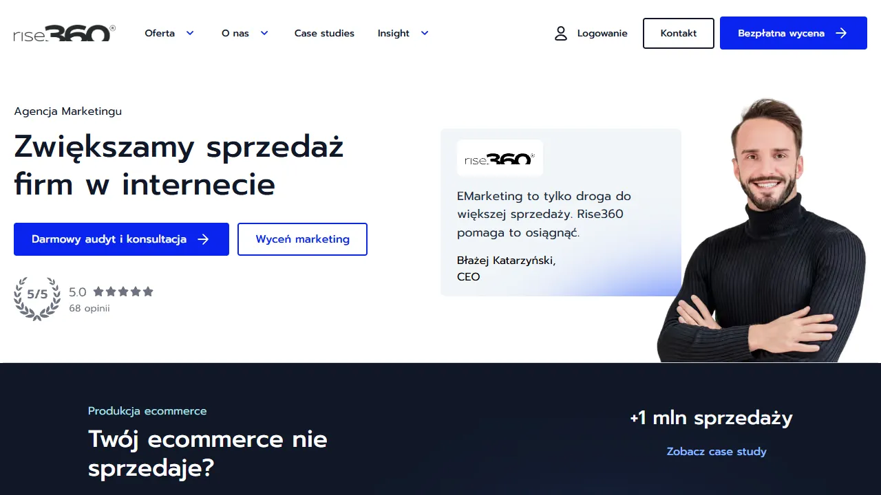 Rise360 website screenshot