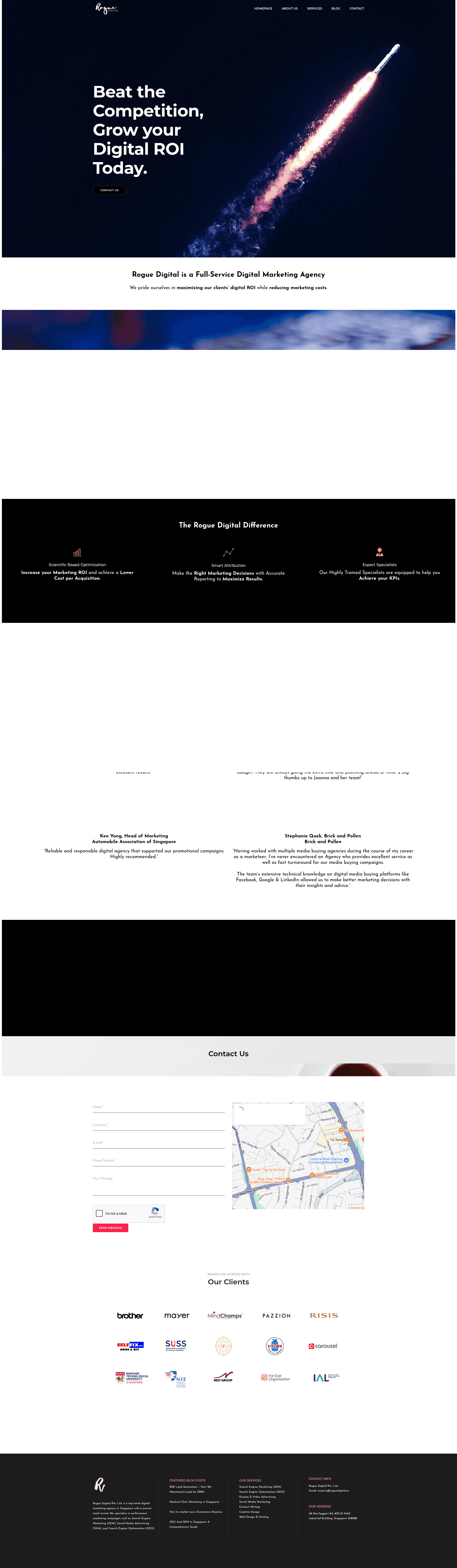 Rogue Digital website screenshot
