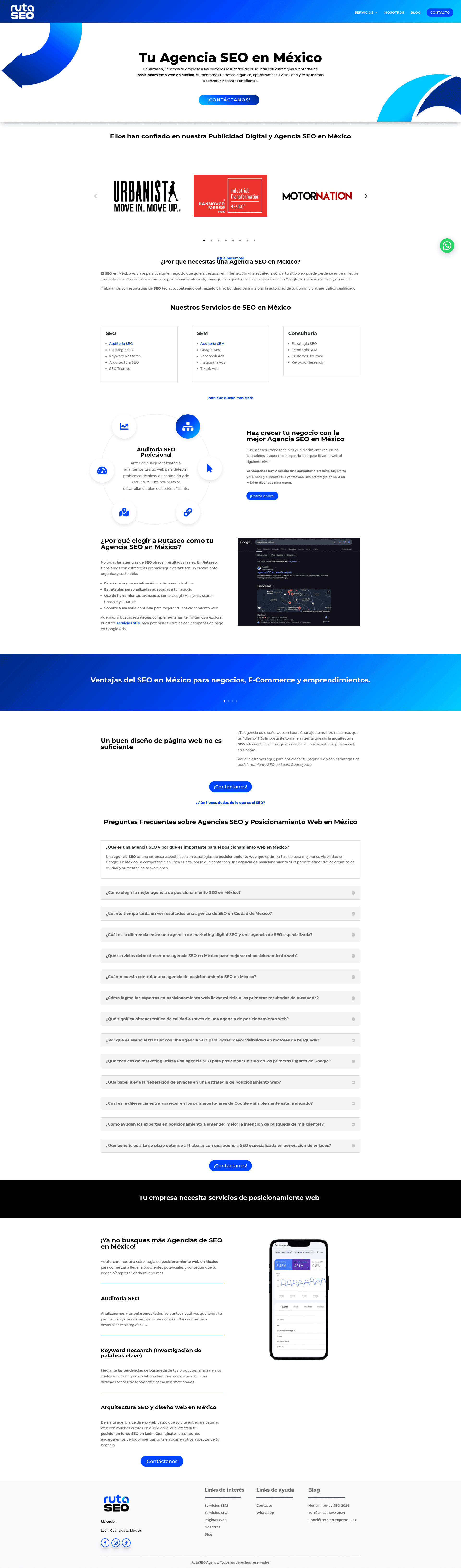 RutaSEO website screenshot