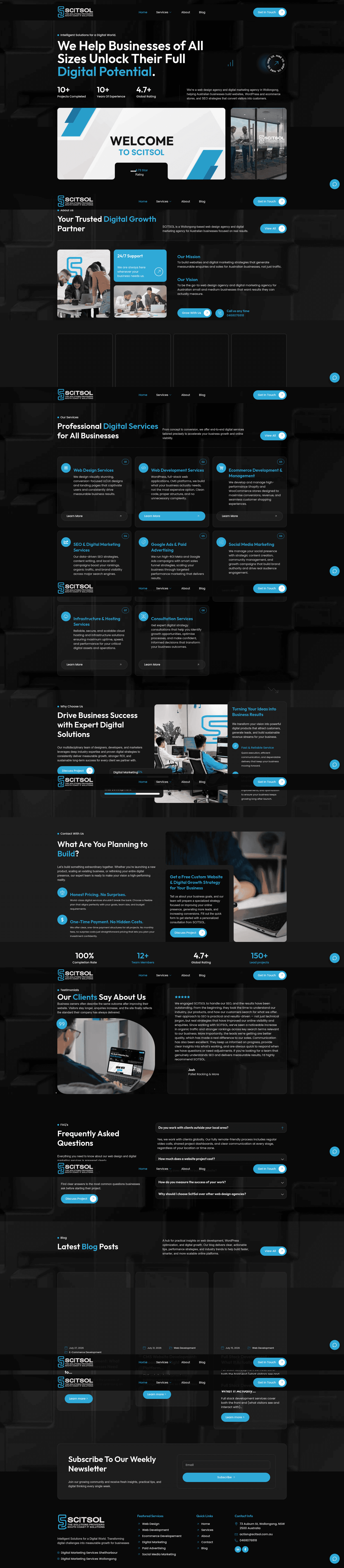 Scitsol website screenshot