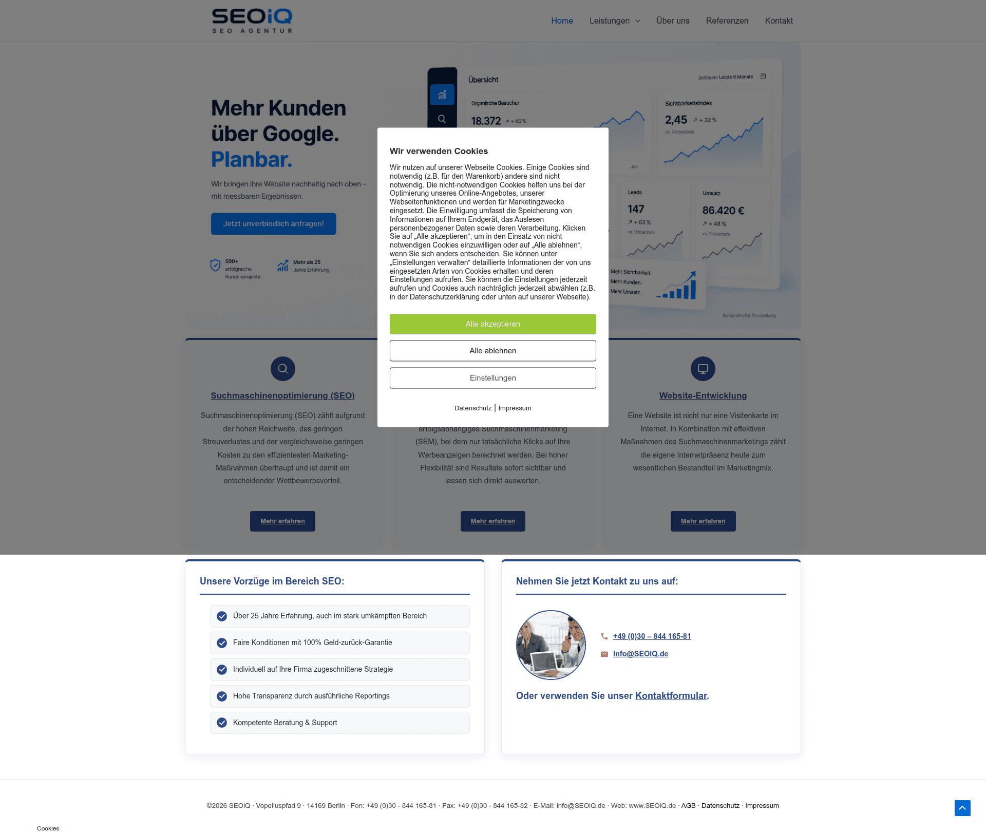 seo|iQ website screenshot