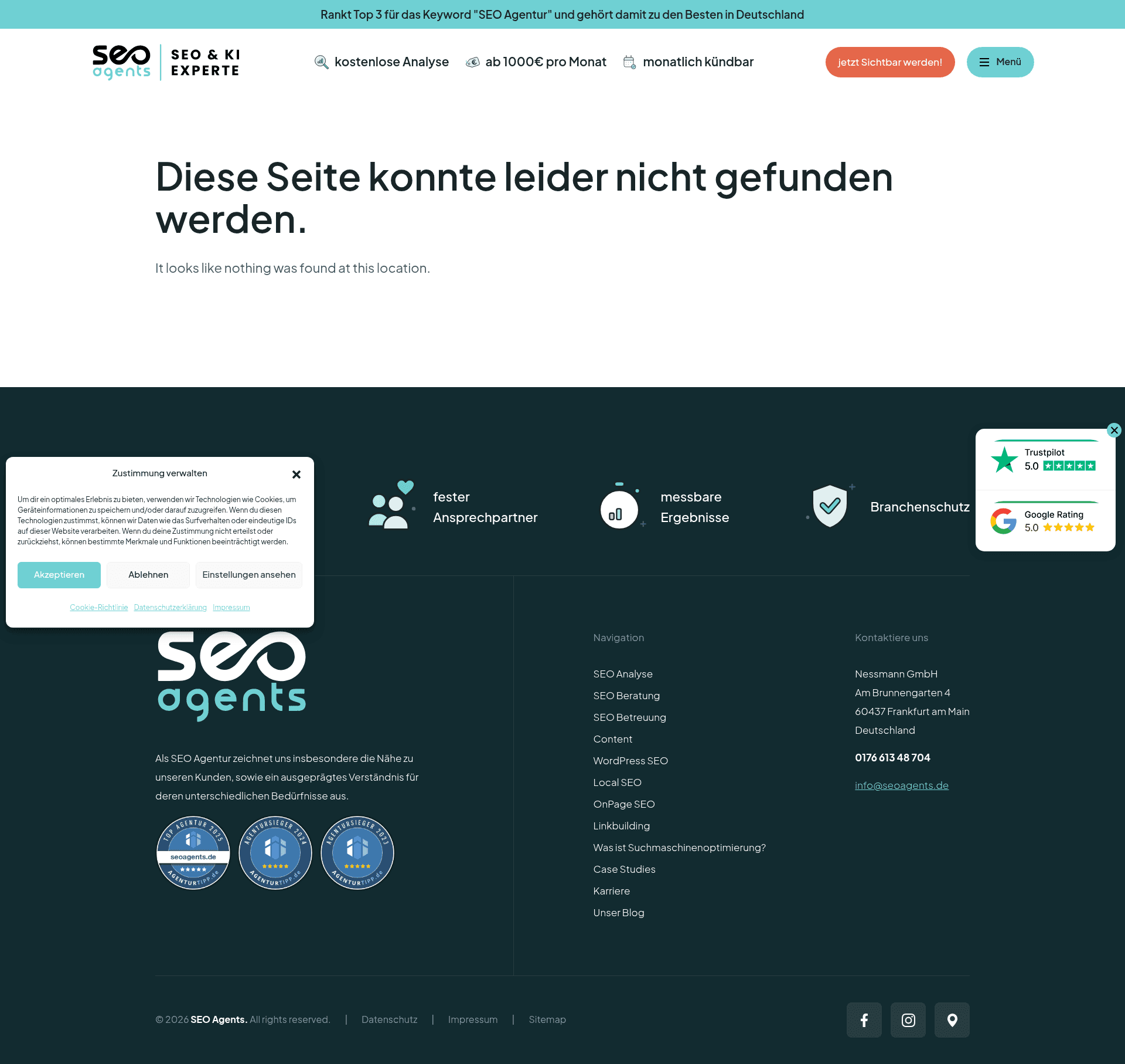 SEOAgents website screenshot