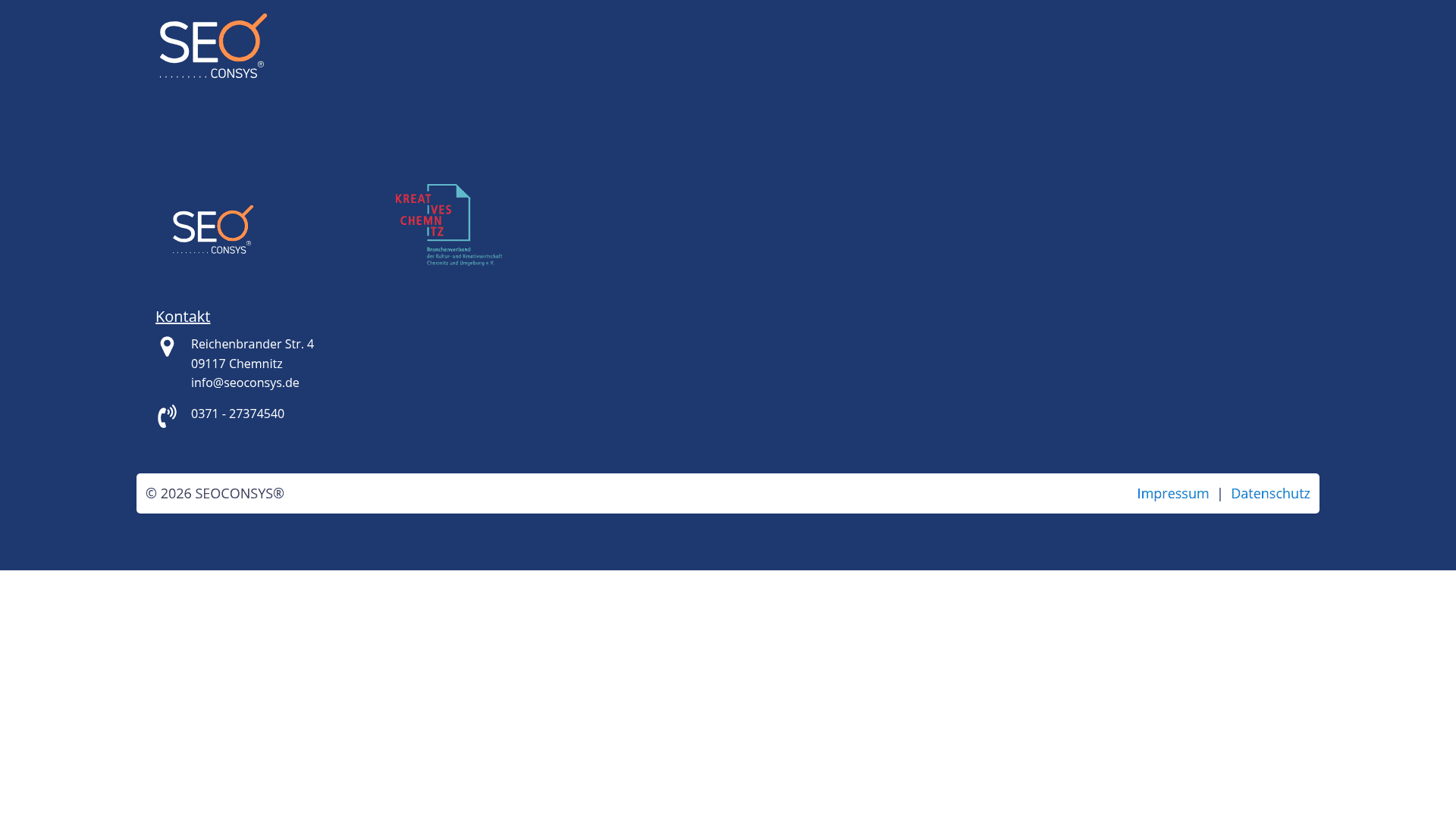 Seoconsys website screenshot