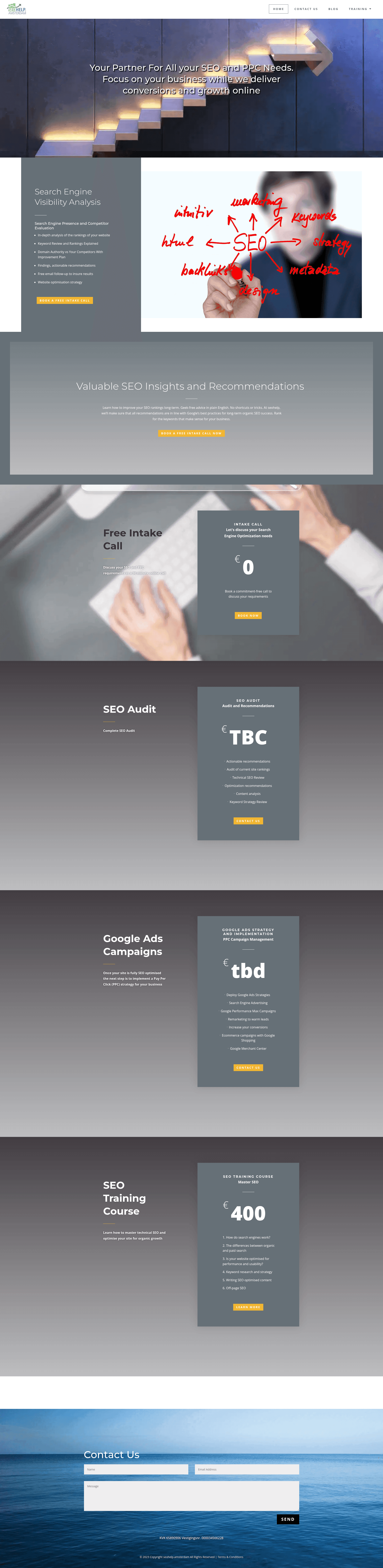 seohelp website screenshot
