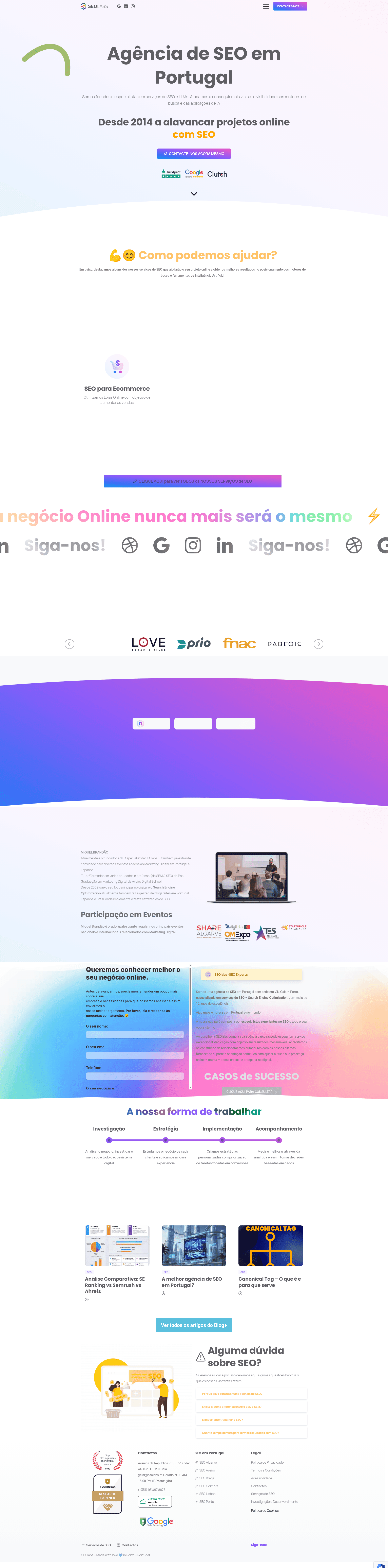 SEOlabs website screenshot