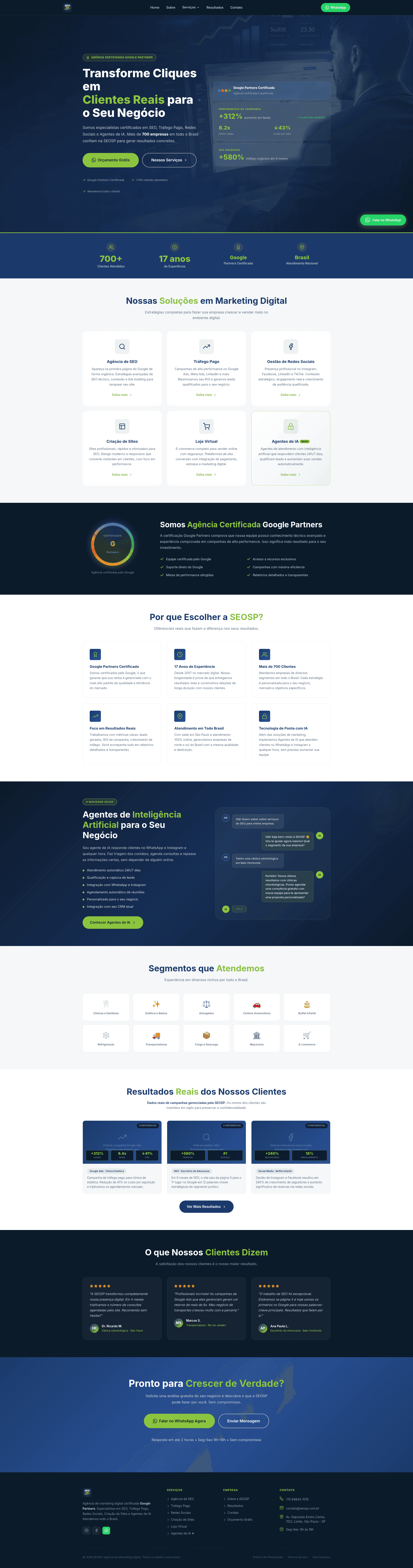 Seosp website screenshot