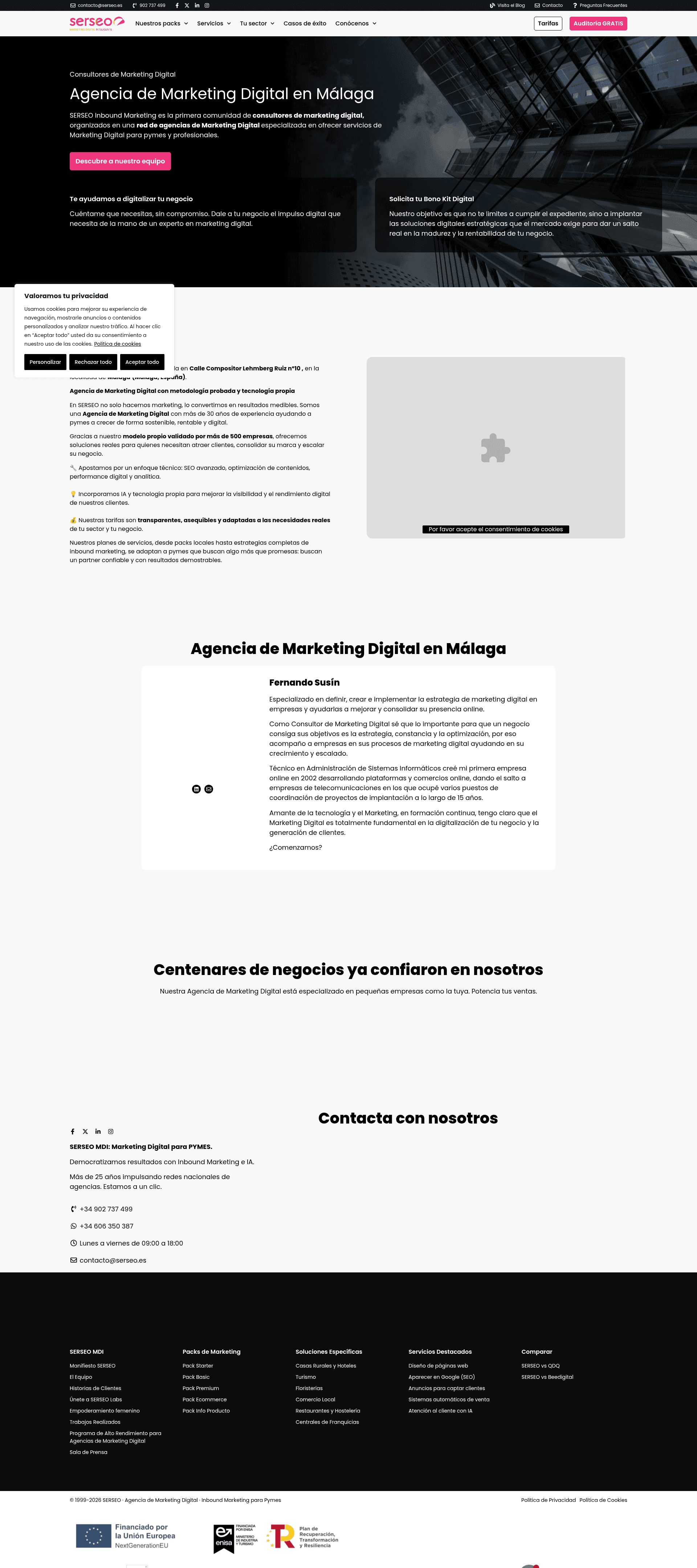 Serseo website screenshot