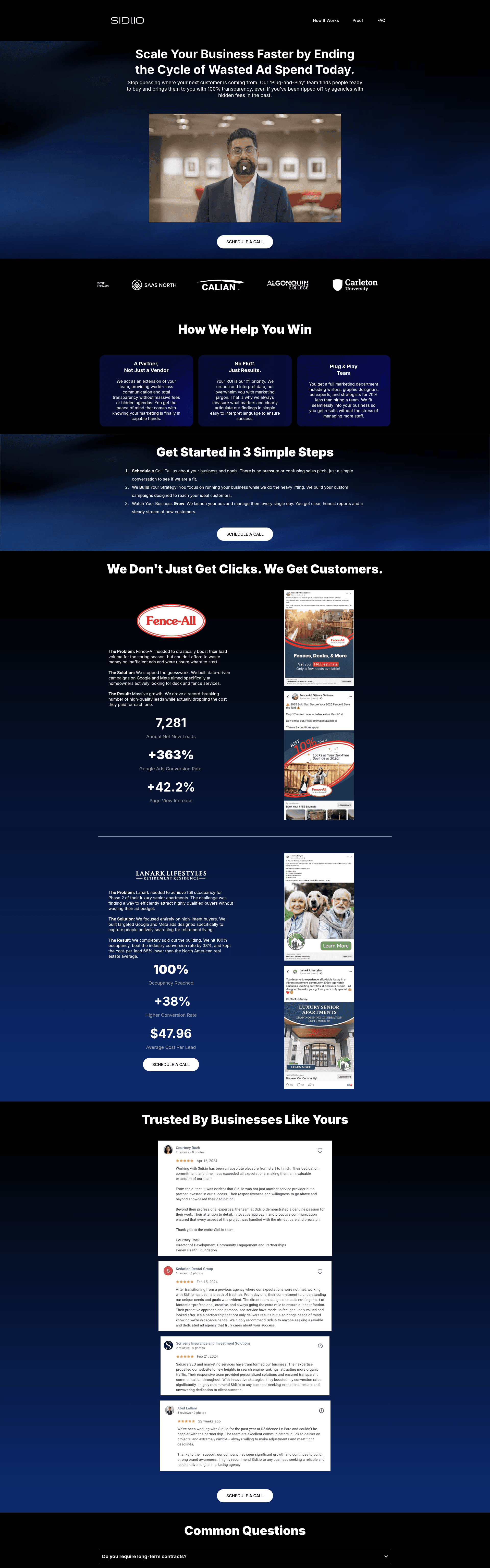 Sidi.io website screenshot