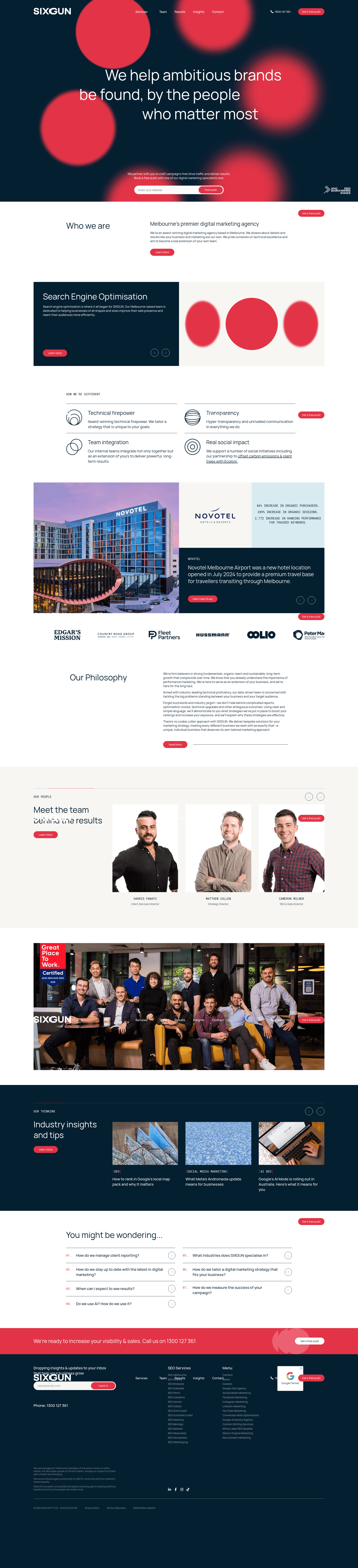 Sixgun website screenshot