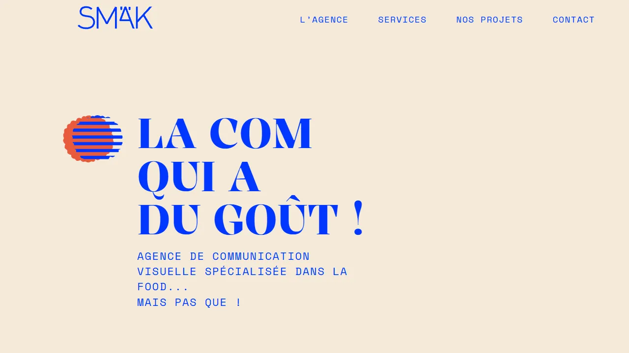 Smäk website screenshot
