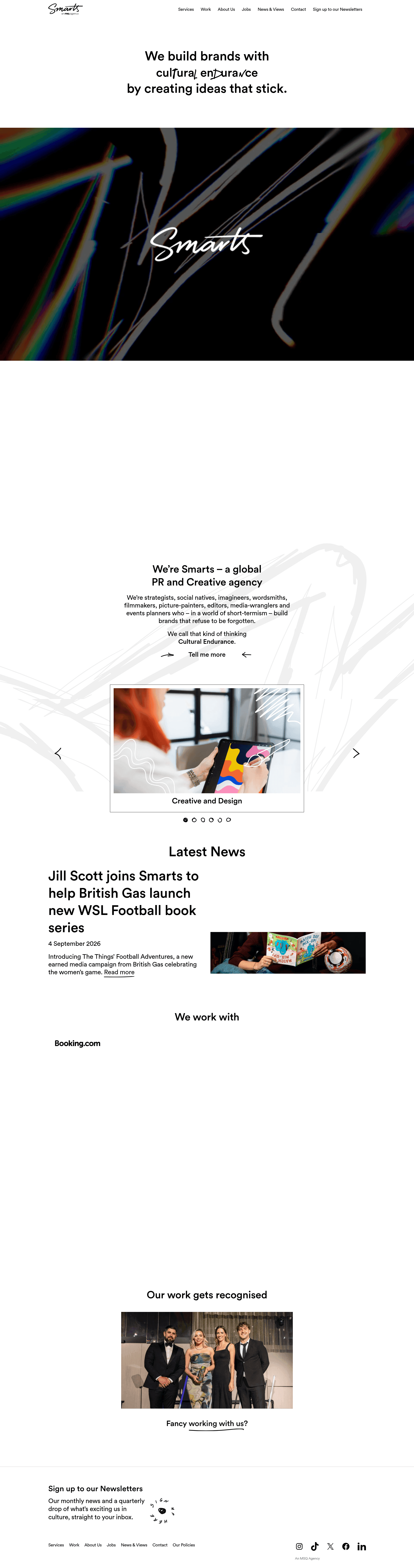 Smarts website screenshot