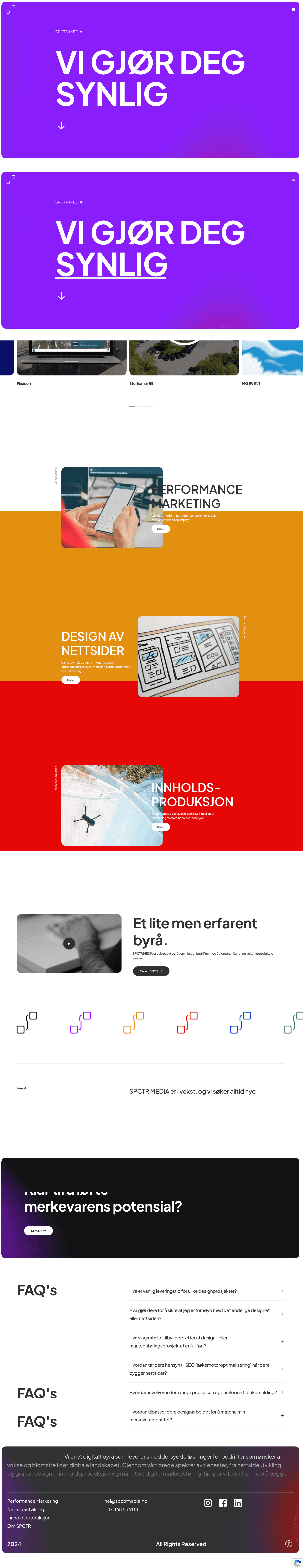 Spctr Media website screenshot