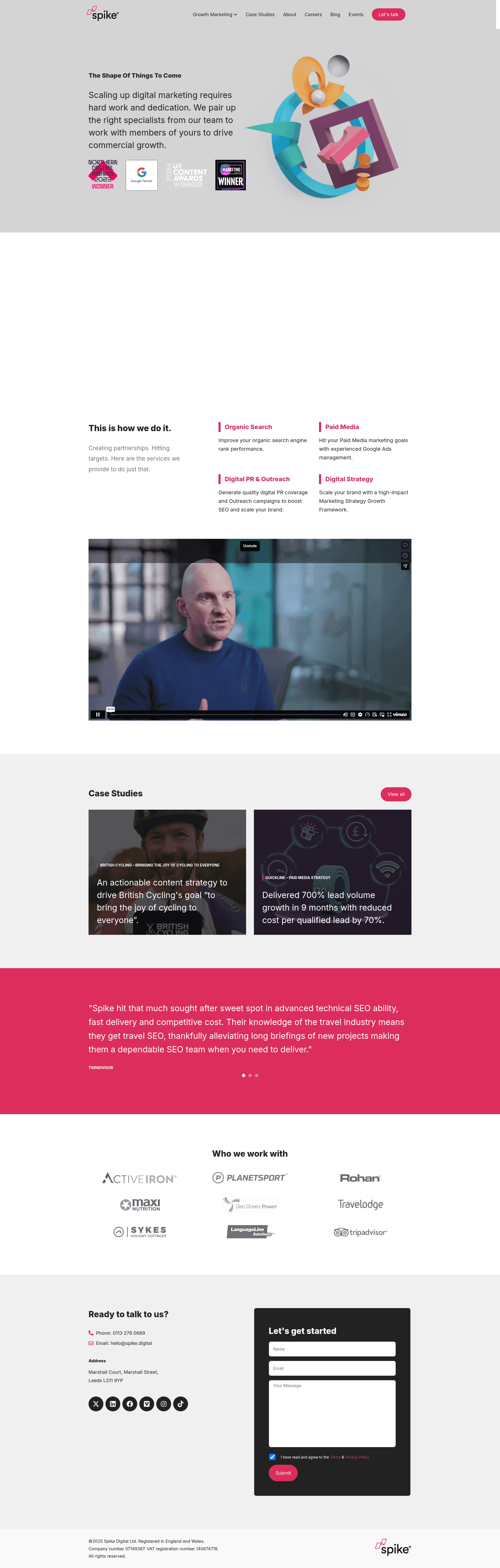 Spike® website screenshot