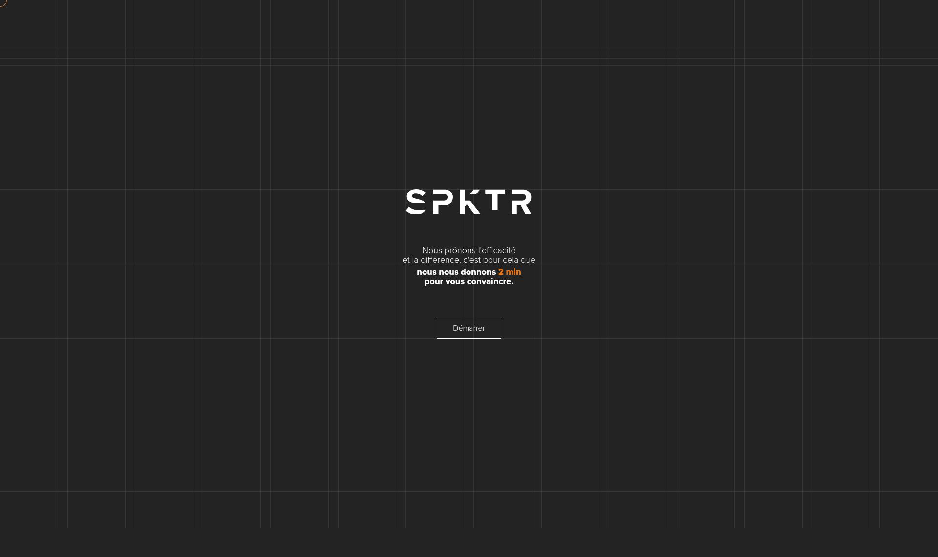 Spktr website screenshot