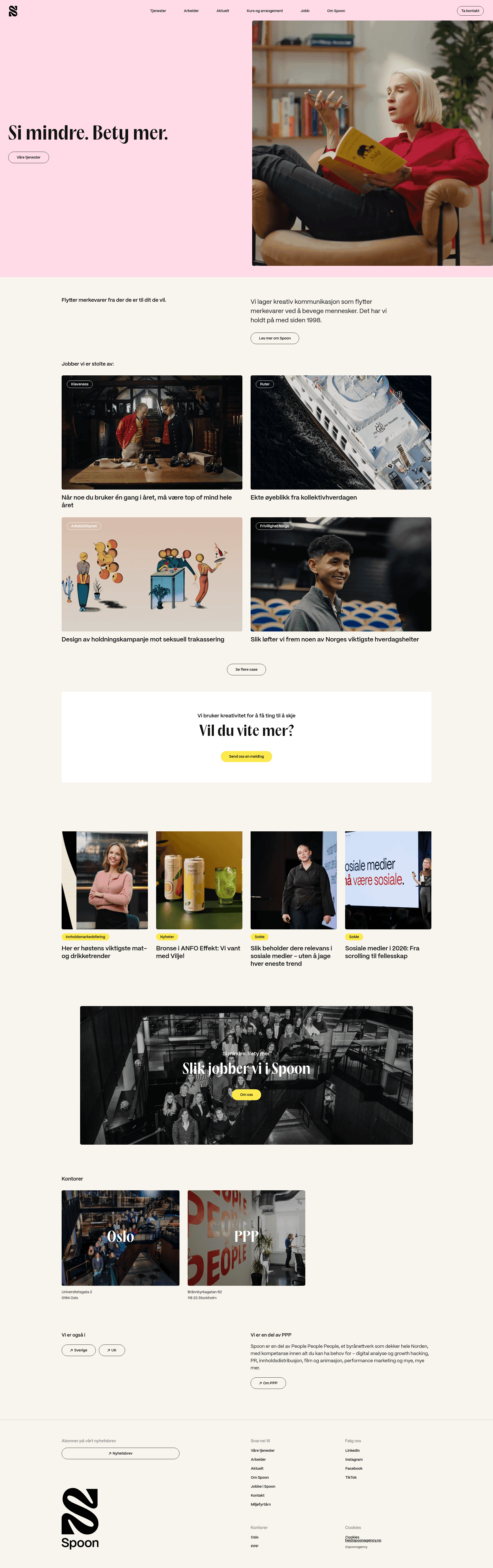 Spoon website screenshot