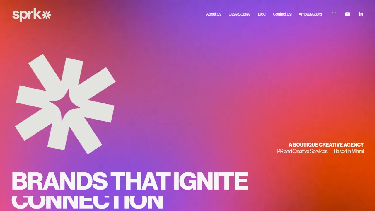 Sprk* website screenshot