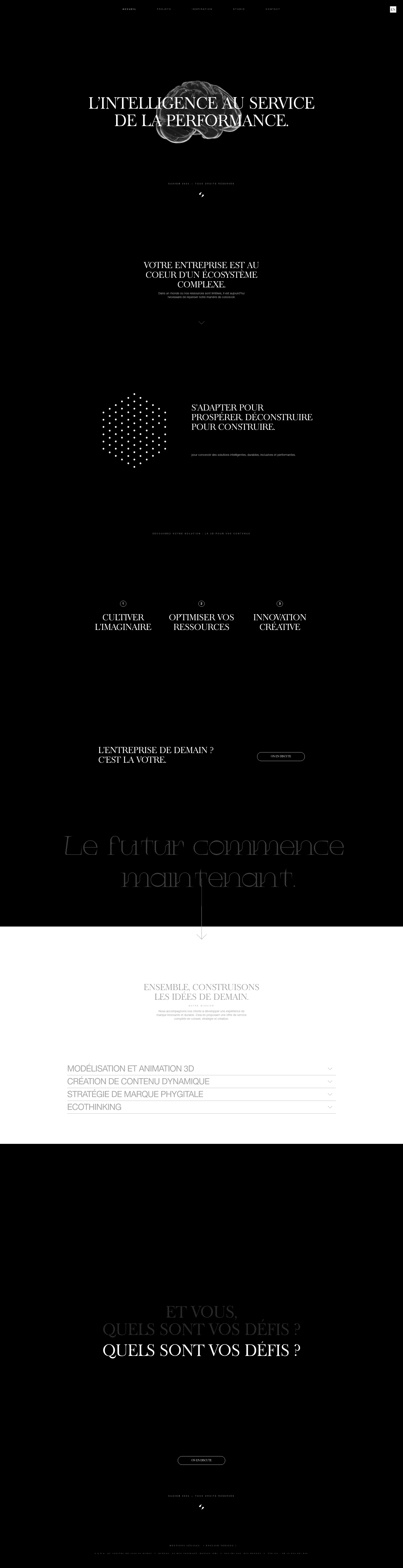 Suave website screenshot