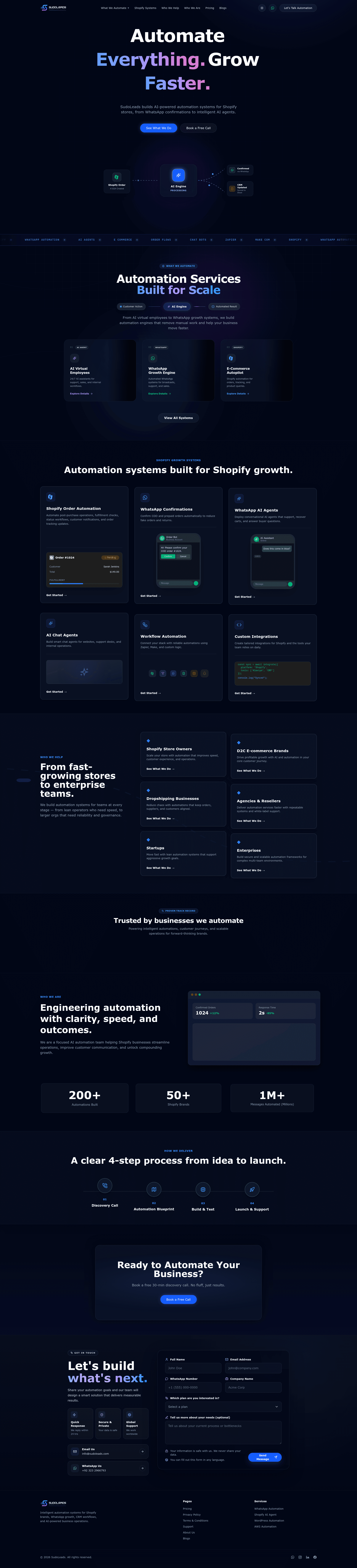 sudoleads website screenshot