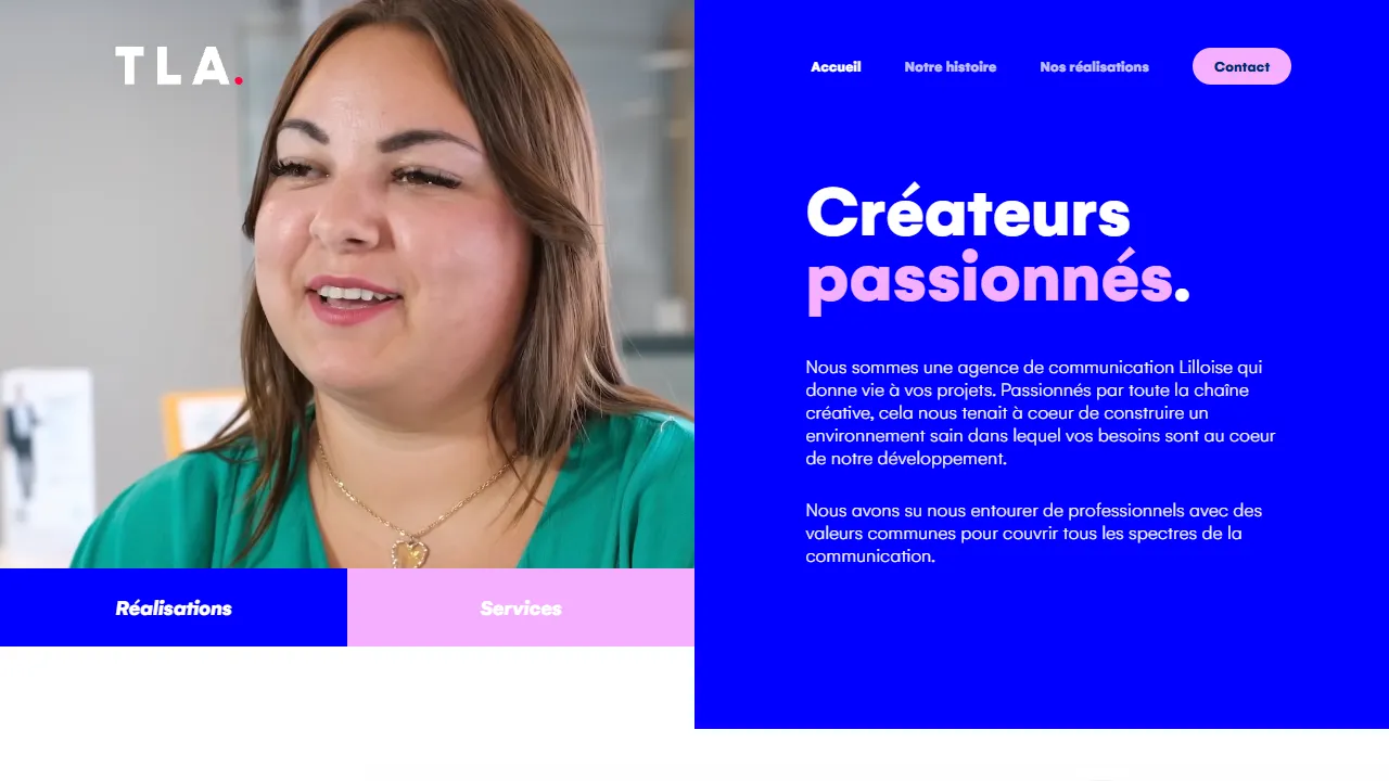 TLAgency website screenshot