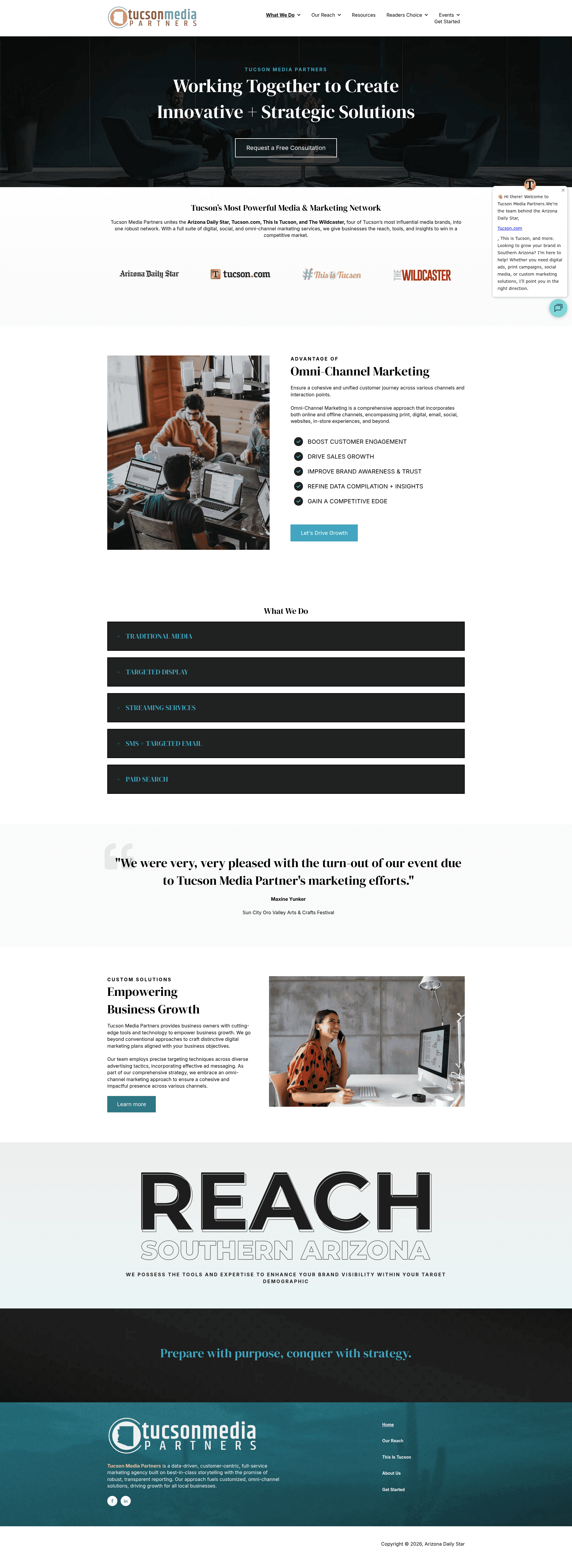 Tucson website screenshot