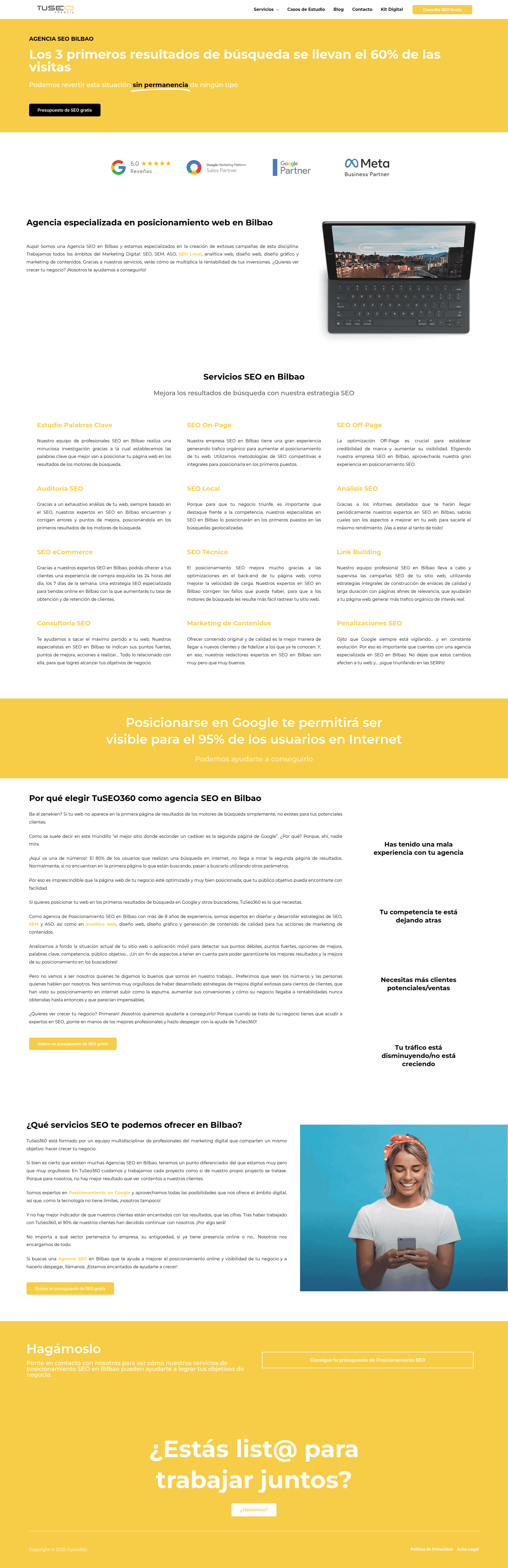 TuSEO360 website screenshot