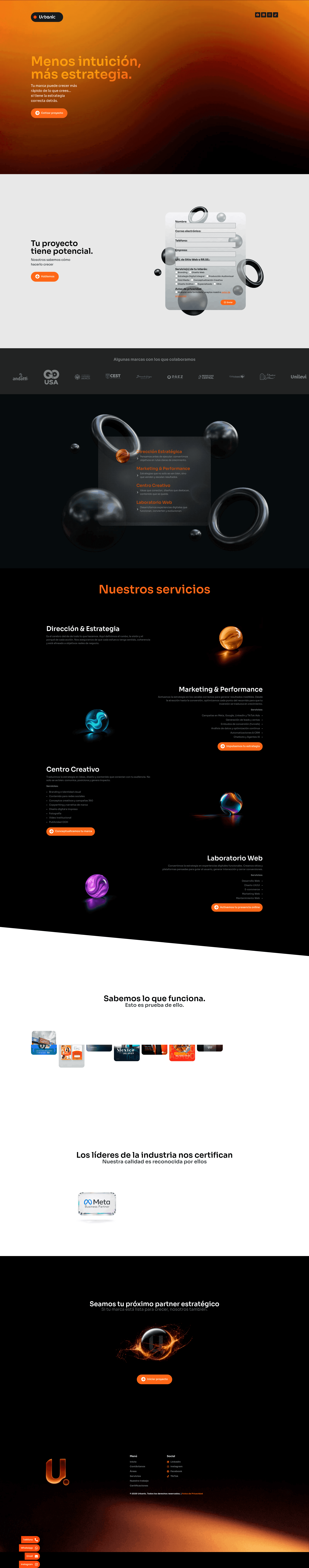 Urbanic website screenshot