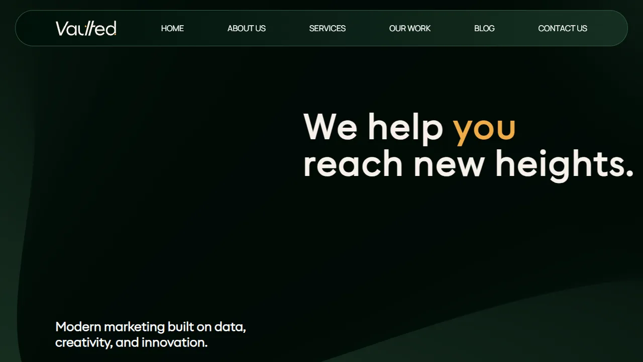 Vaulted website screenshot