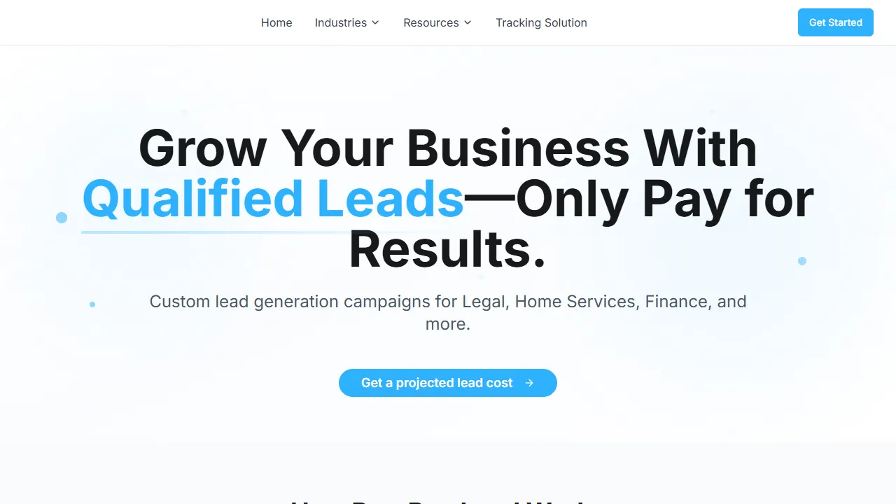 Vertex website screenshot