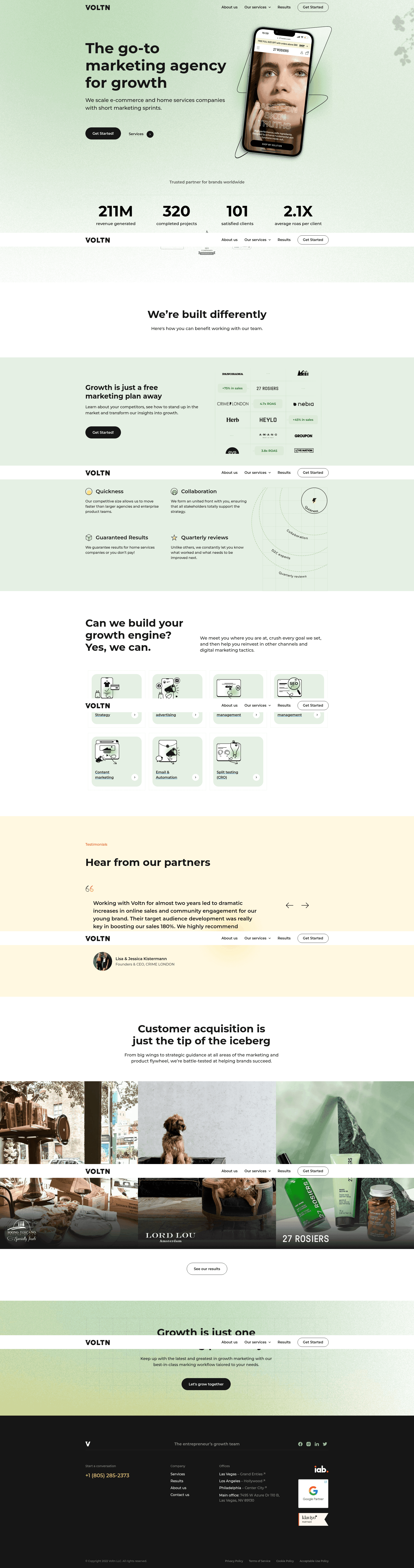Voltn website screenshot