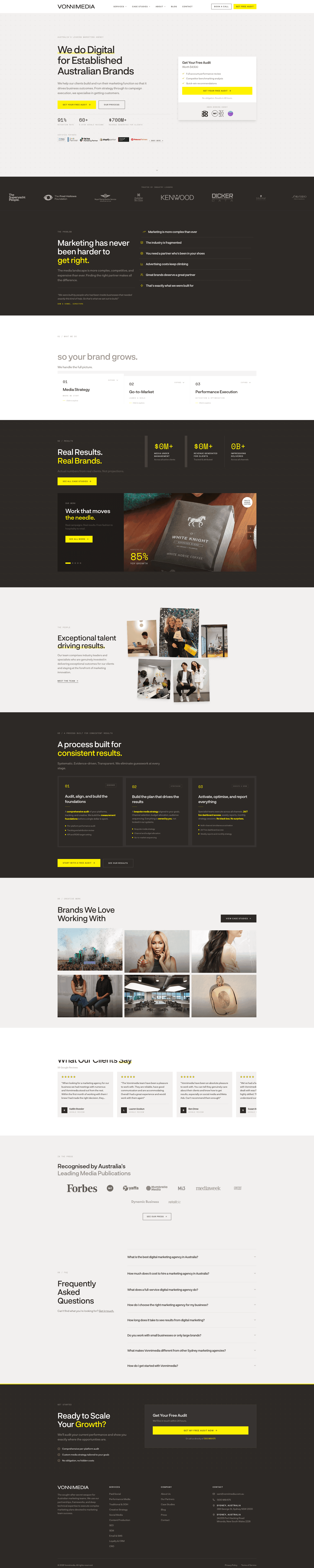 Vonnimedia website screenshot
