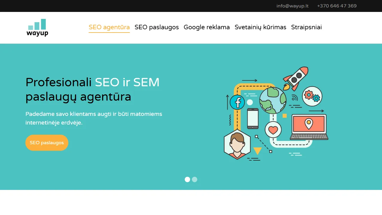 wayup website screenshot