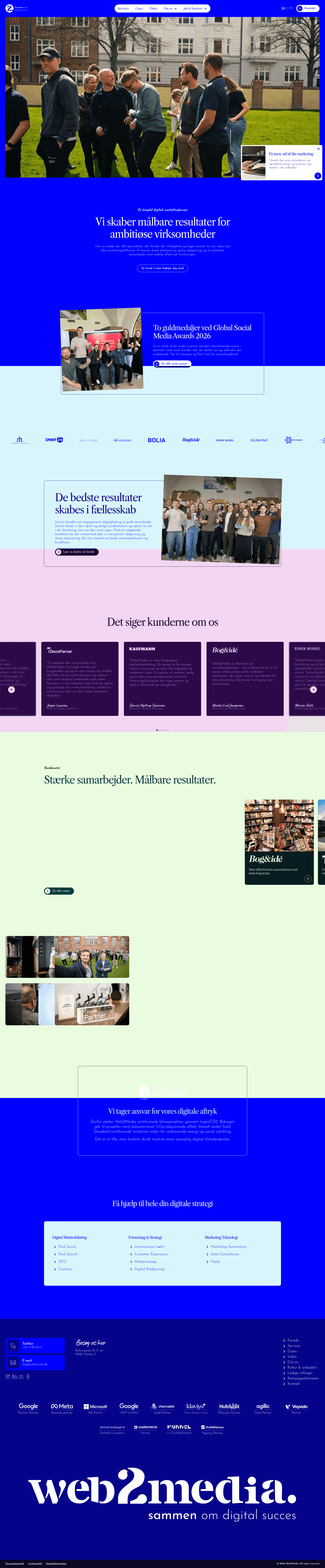 Web2Media website screenshot