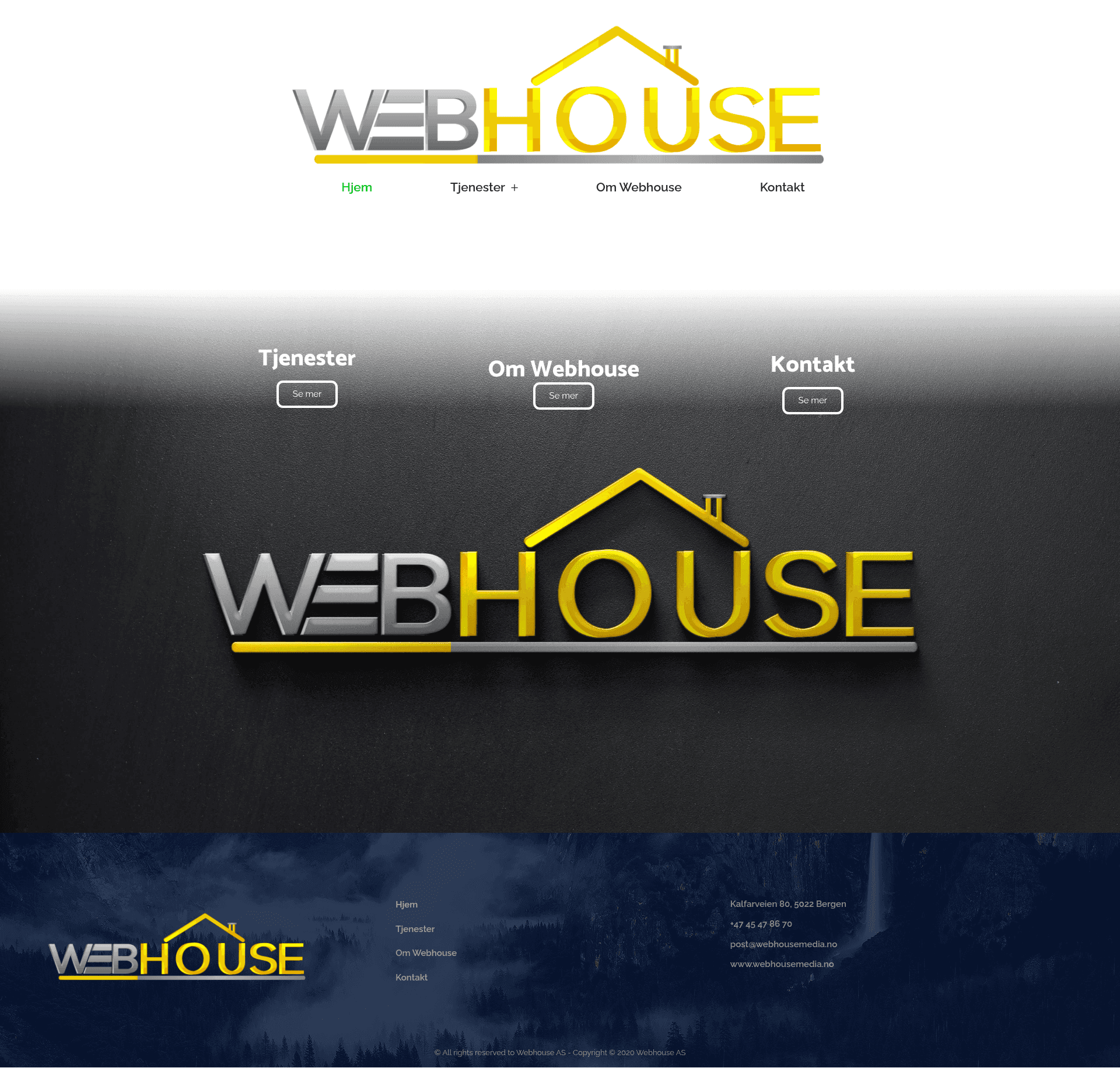 Webhouse website screenshot