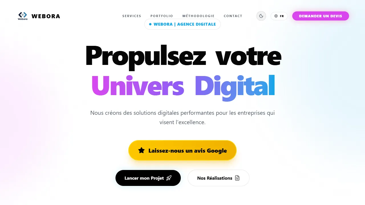 Screenshot of Webora