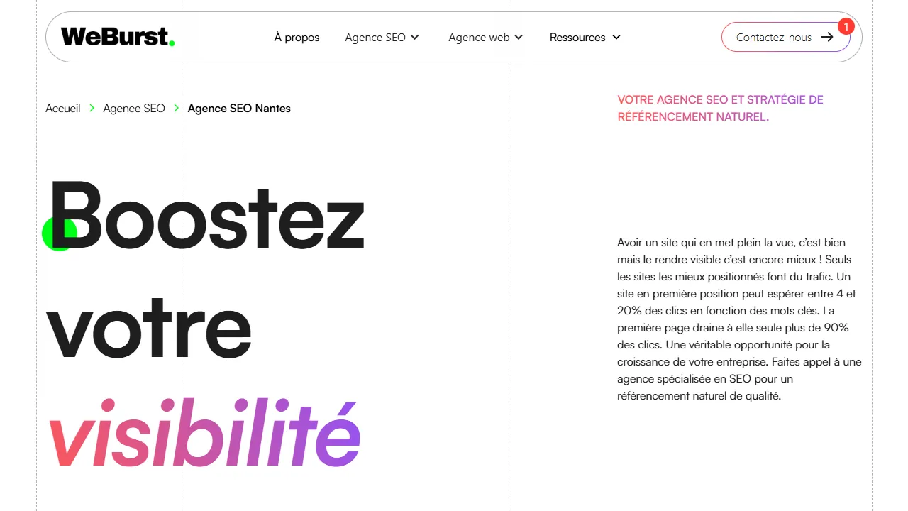 WeBurst website screenshot