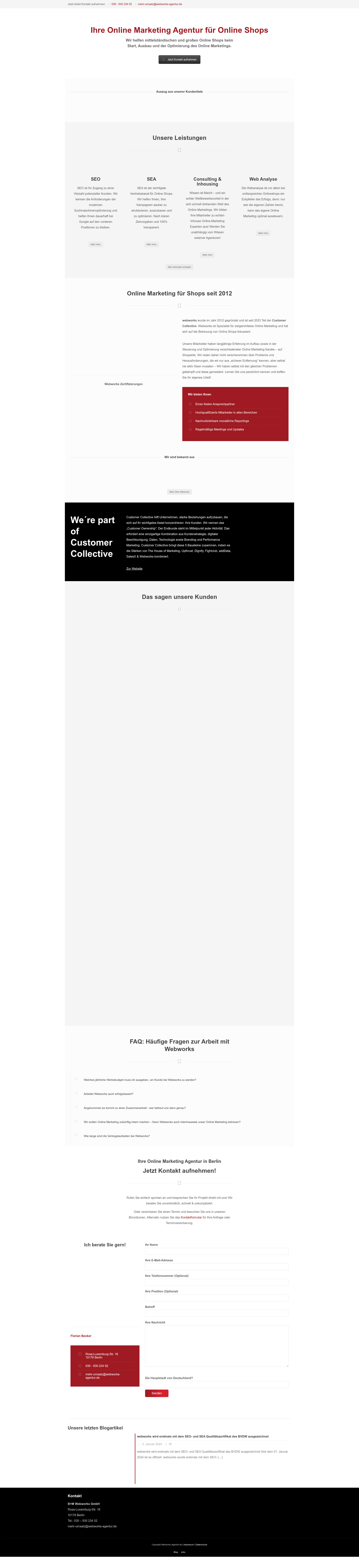 Webworks website screenshot