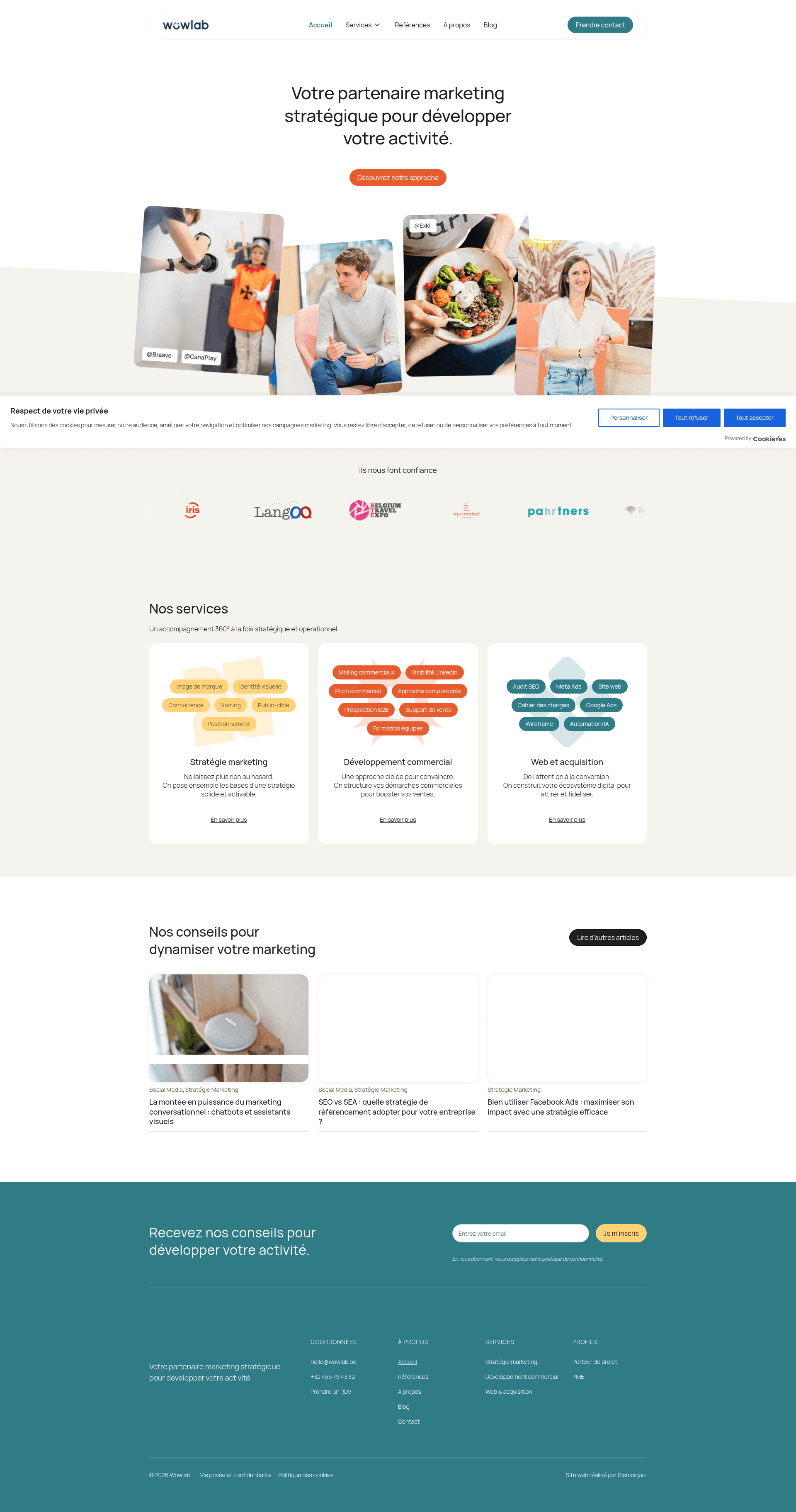 Wowlab website screenshot