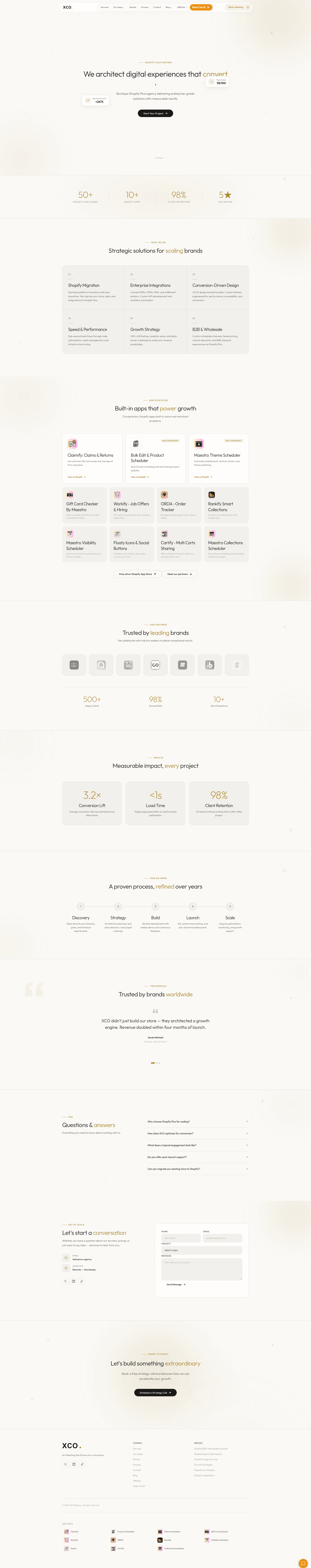 XCO Agency website screenshot