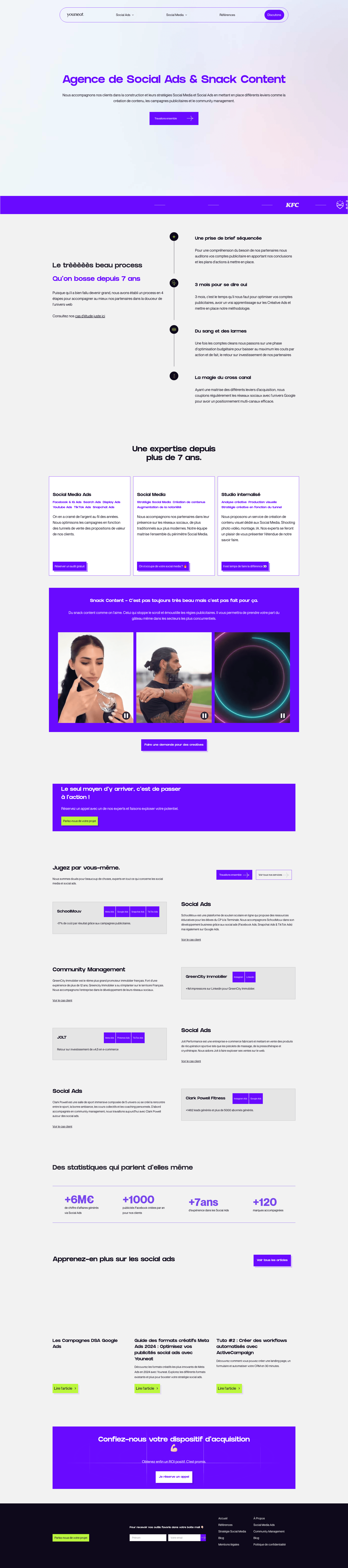 Youneat website screenshot