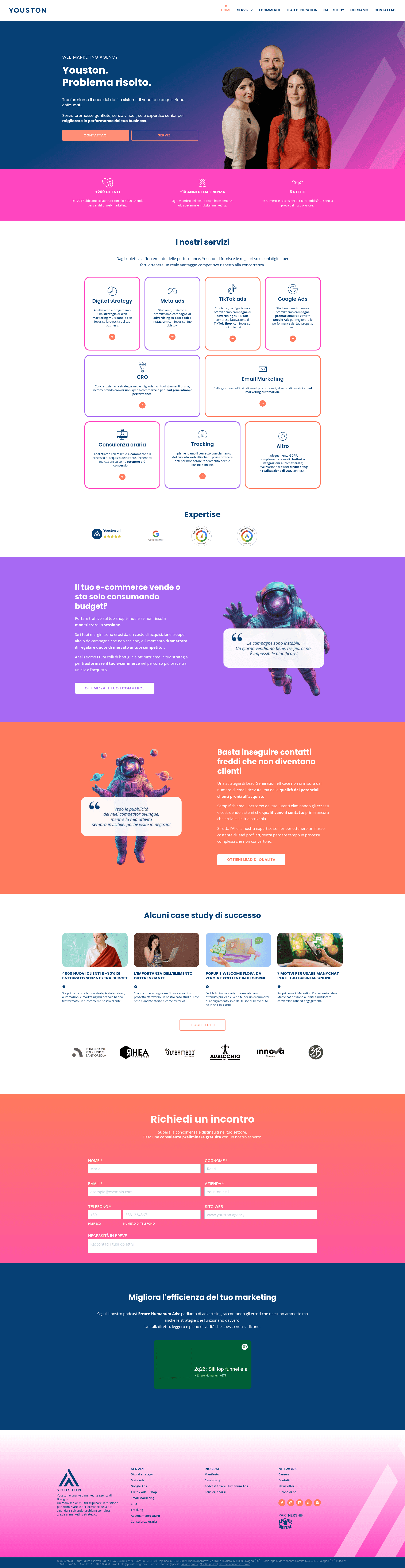 Youston website screenshot