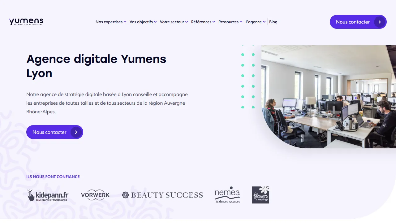 Yumens website screenshot