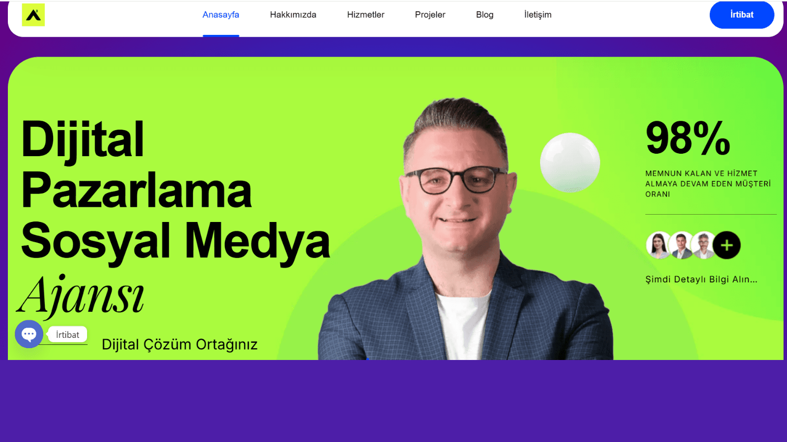 A³ Dijital Pazarlama Ajansı By Onur Keskin website screenshot