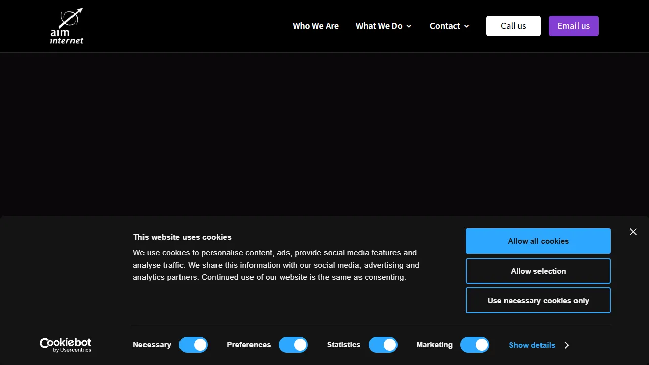 Screenshot of AIM Internet Ltd