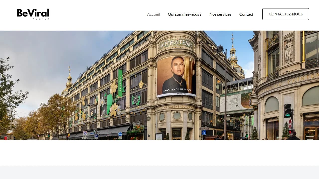 Screenshot of BeViral Agency