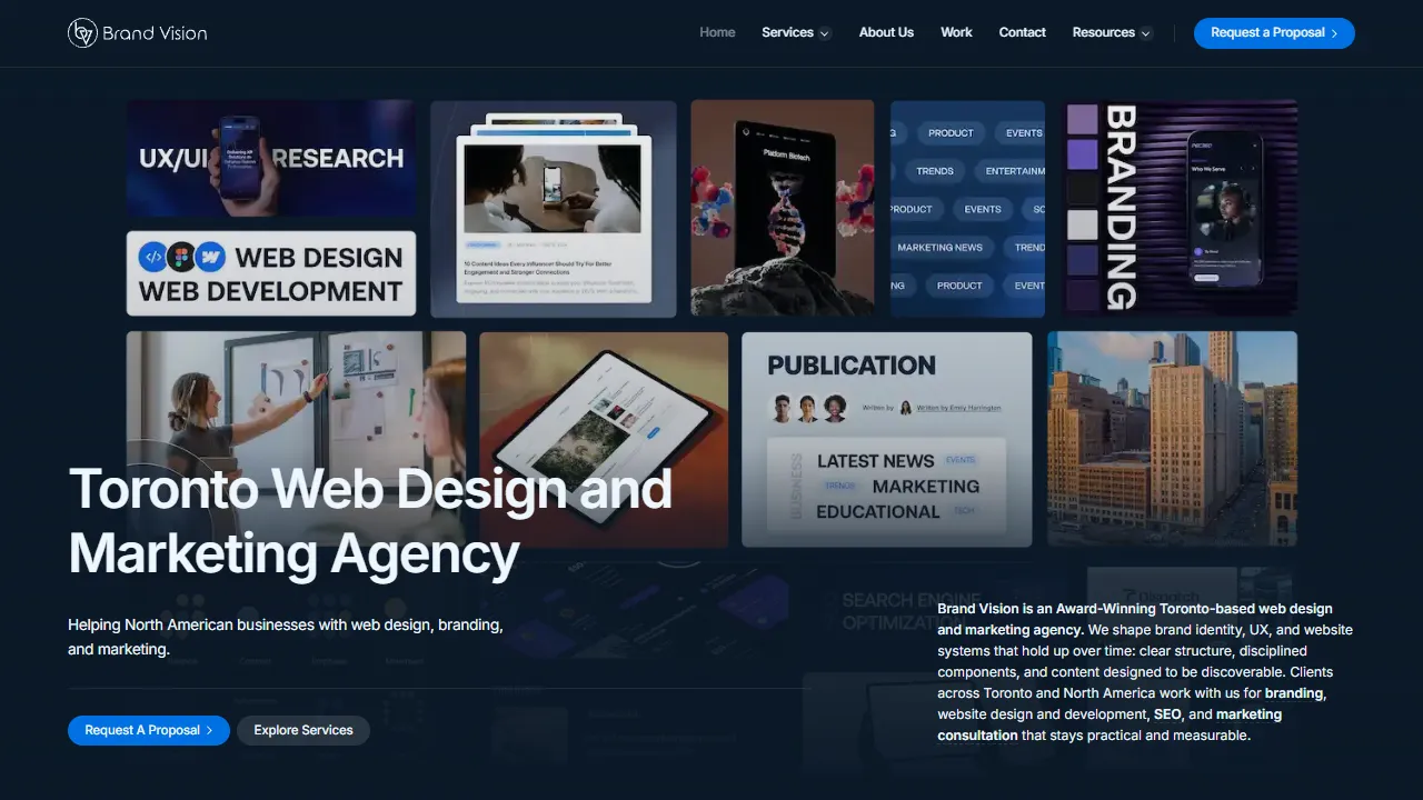 Brand Vision website screenshot